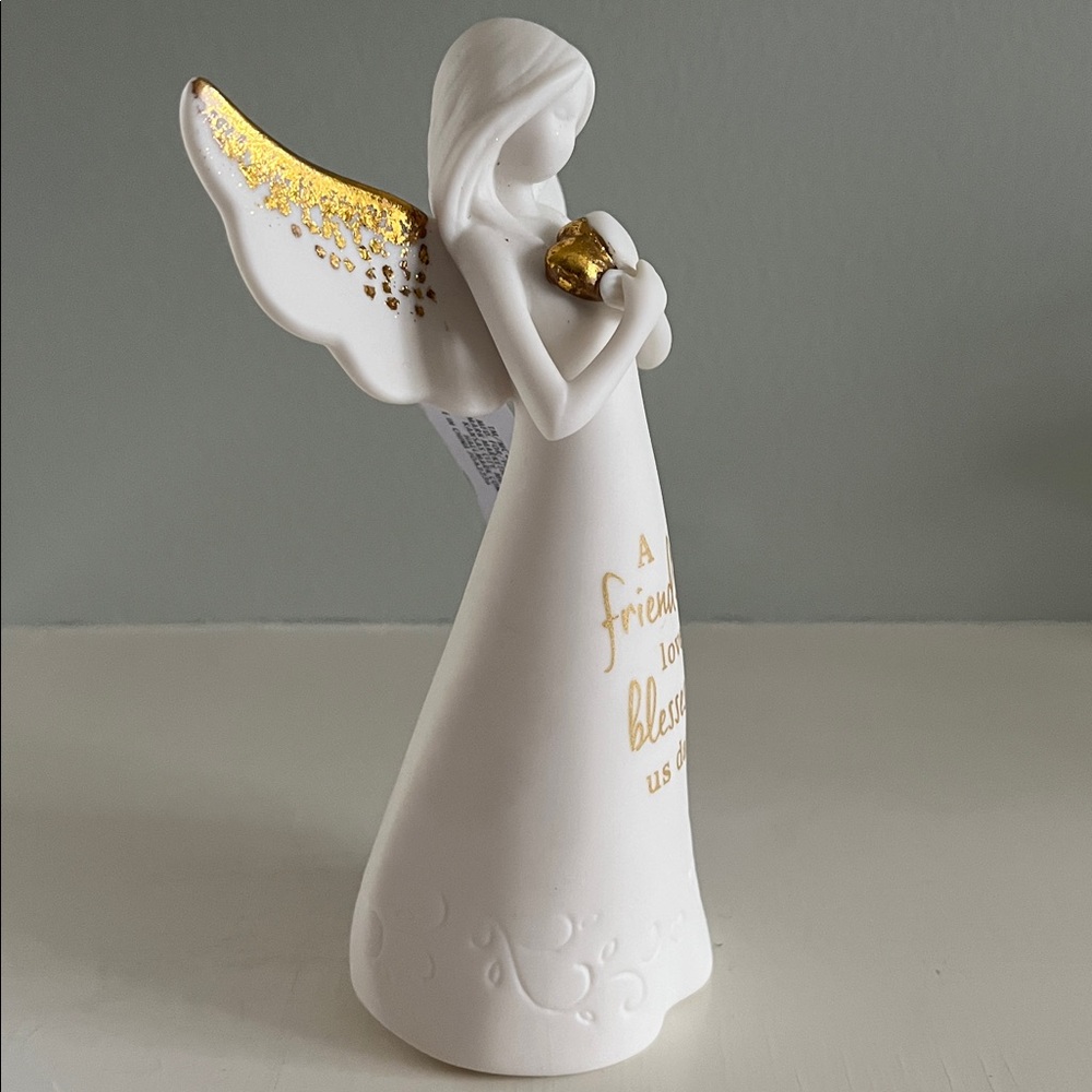 Hallmark White and Gold Angel Figurine - Picture 4 of 8